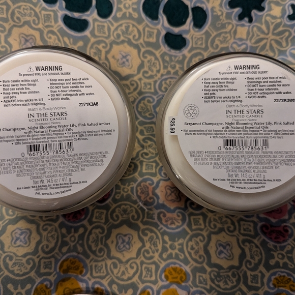In The Stars set of two 3-wick candles - Picture 7 of 7